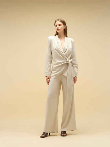 Wrap Blazer Linen – Lylou the label