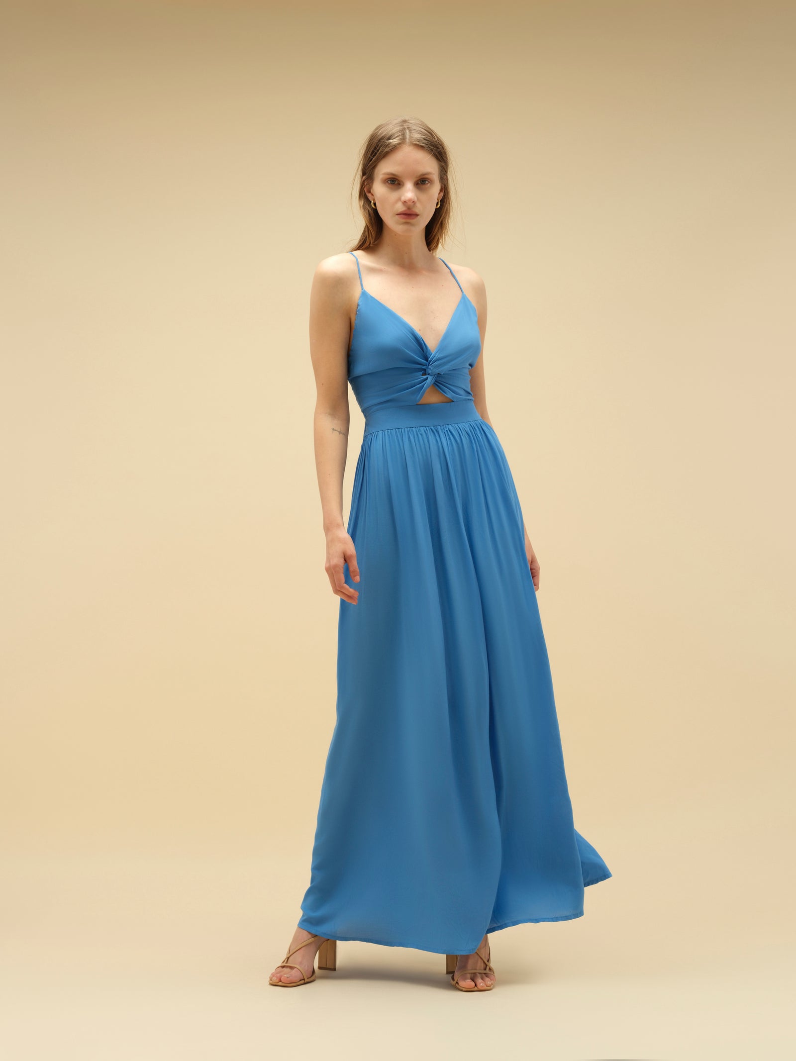 Bibiy FLORENCE BUSTIER Blue 美品 Bridesmaid, event & occasion dress. Bohemian elegance