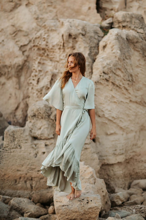 Alma Dress Sea Foam